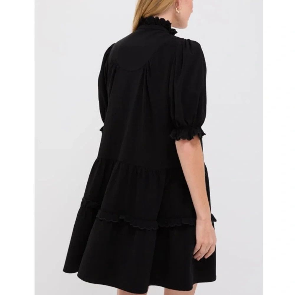 Pomander Place Women Selena Mini Dress Size XXL 2XL Black Puff Sleeve D116 -16 - Picture 3 of 16